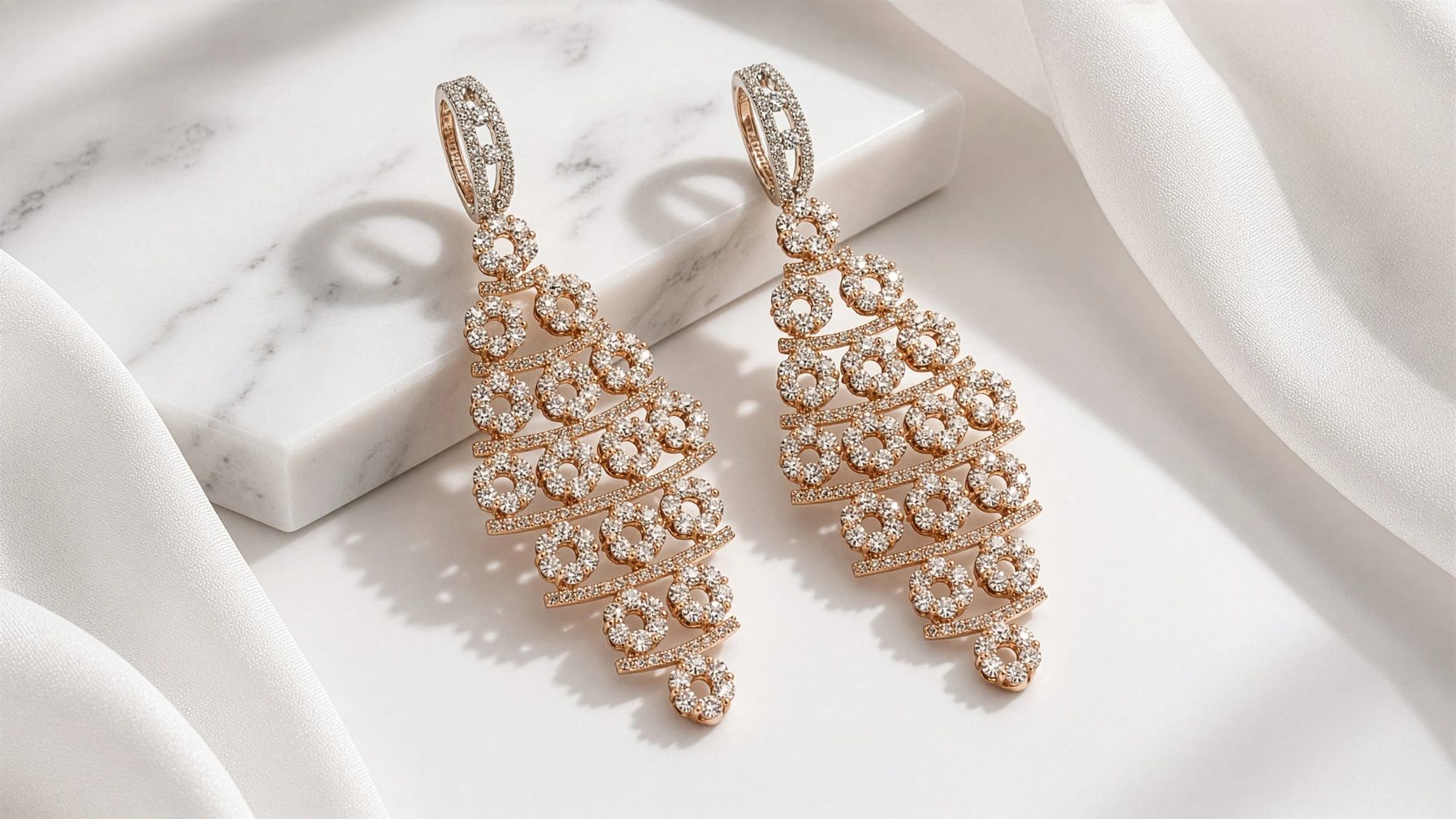 Roshni Diamond Chandelier Earrings