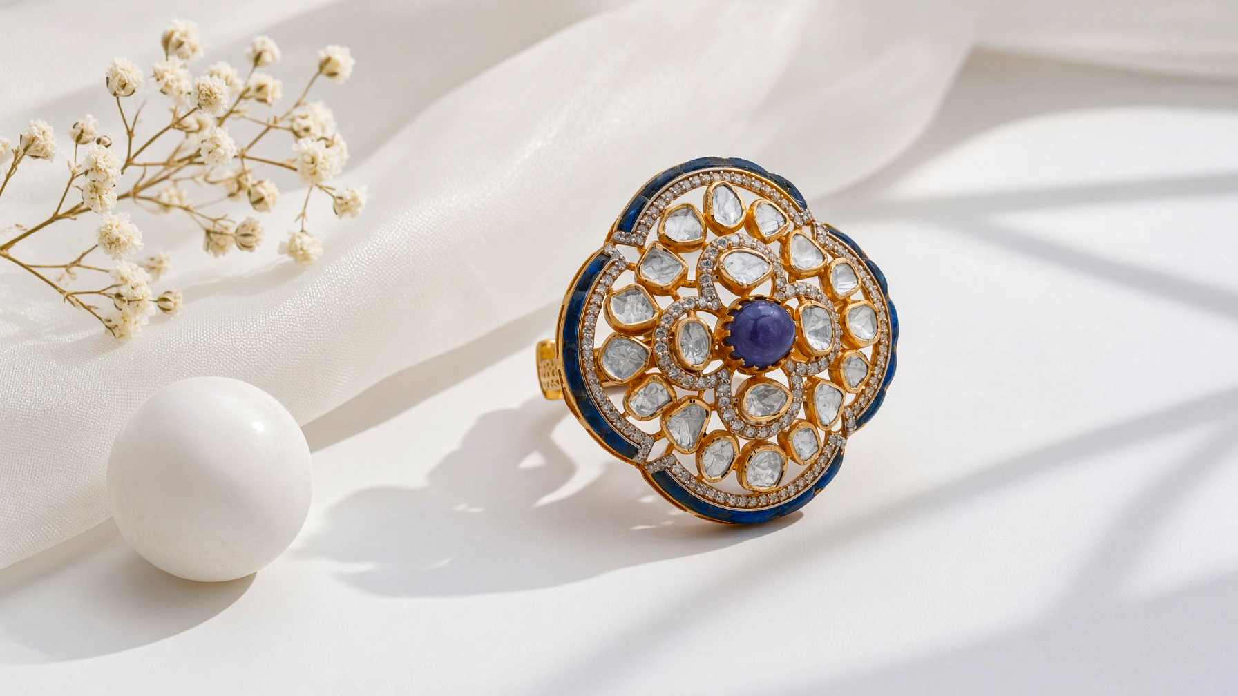 Neelam Polki Ring