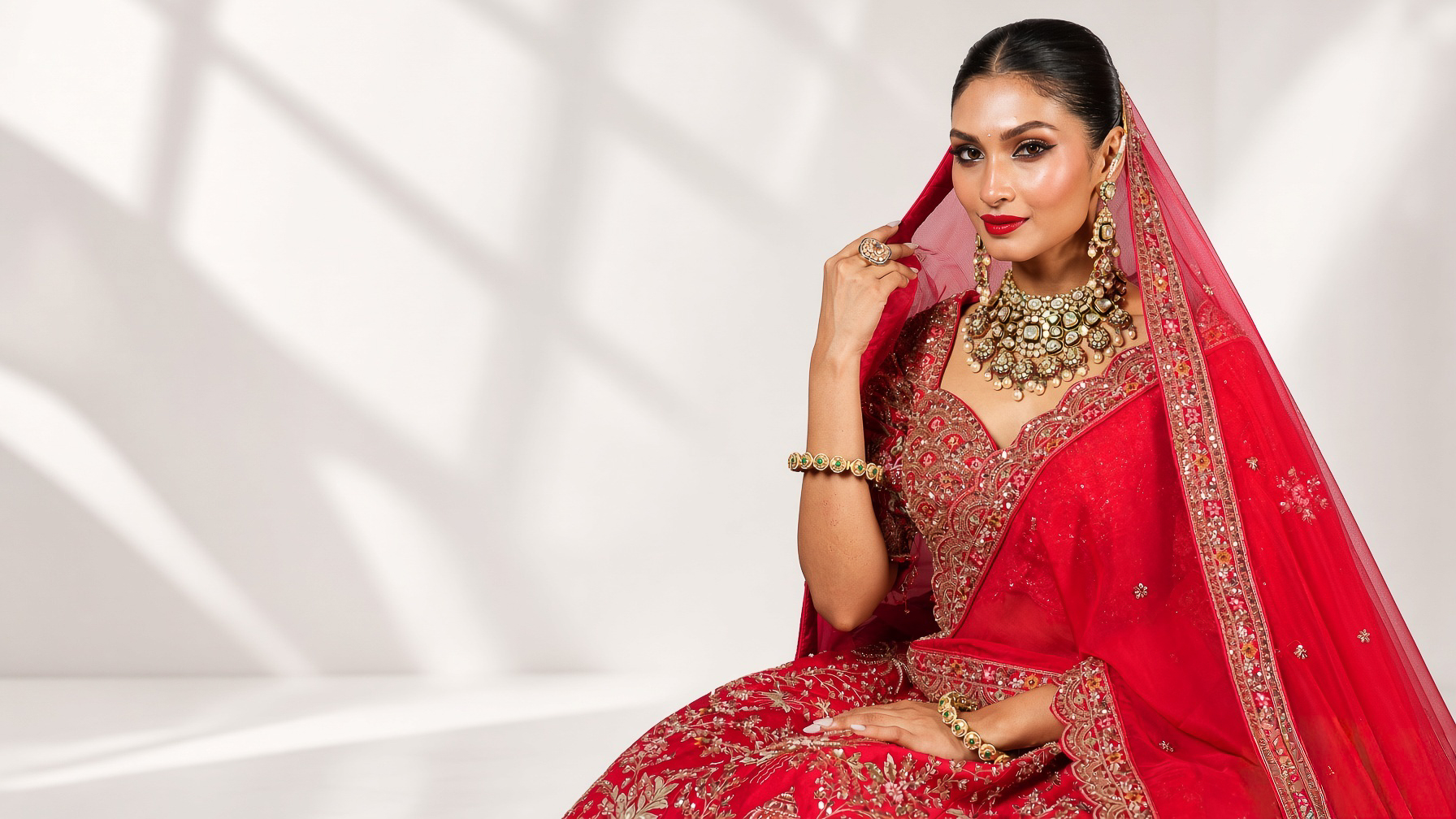 Rajrani Polki Choker Set view 3