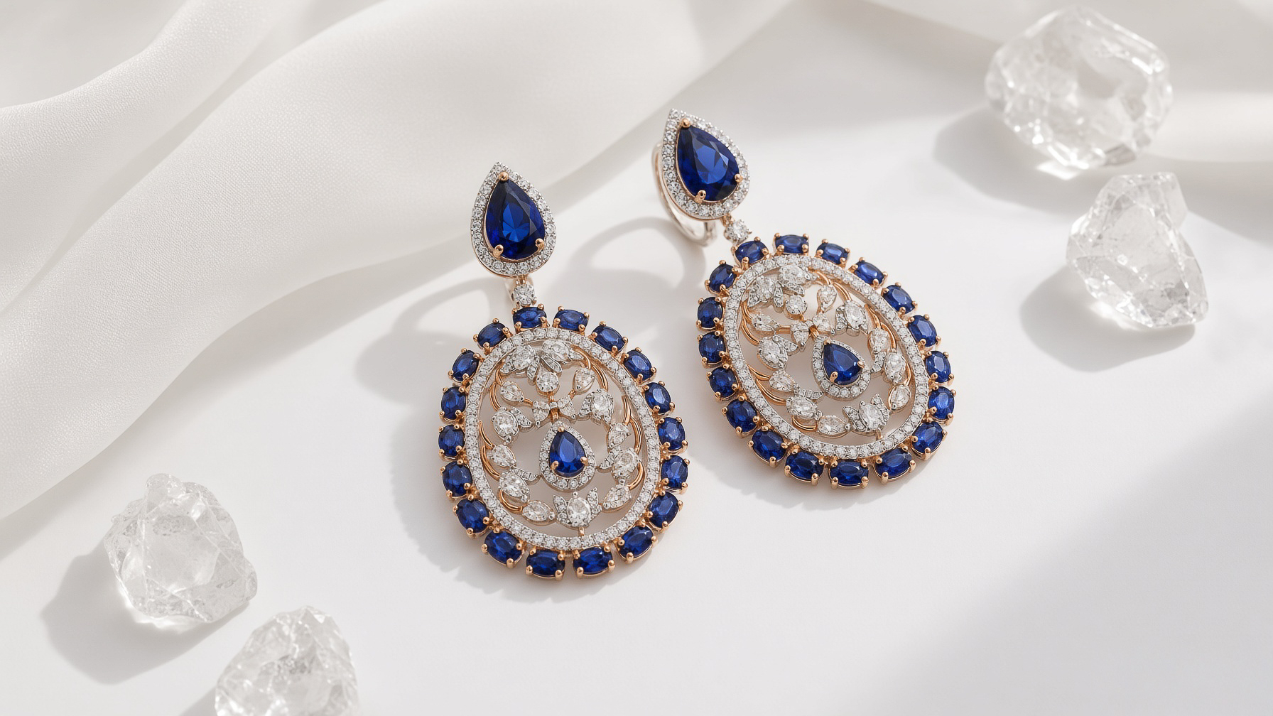 Nilambari Sapphire Necklace view 2