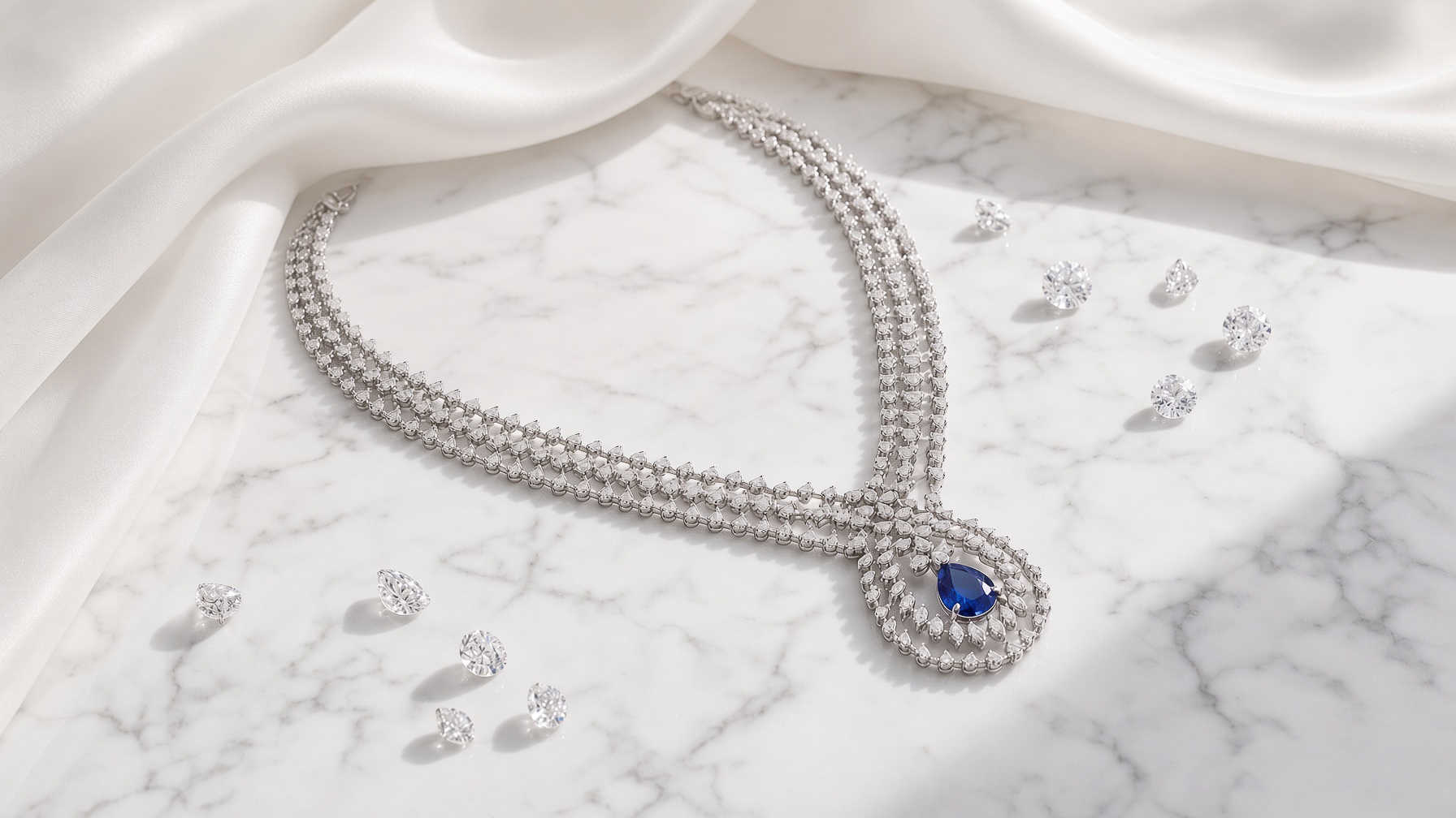 Nilambari Sapphire Necklace